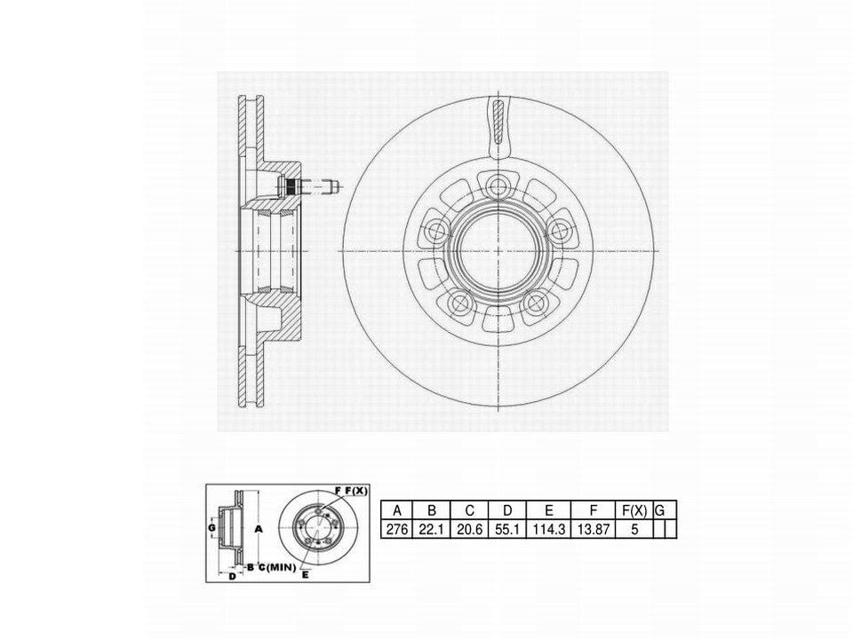 Winstop Brake Rotor and Hub Assembly, Front WS234180, Ford Ranger 1994-1983