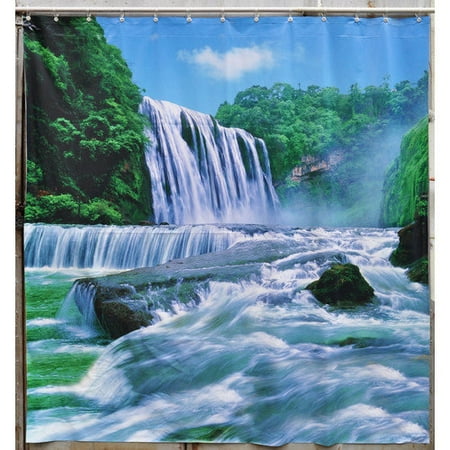 Jet Creations Waterfall Shower Curtain
