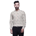 thumbnail image 1 of BESTMAN Mandarin CollarÂ&nbsp;Shirt Printed Mens Short Kurta Casual Ethnic Dress, 1 of 6