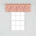 thumbnail image 2 of Ambesonne Coral Window Valance, Heart Valentines Love, 54" X 18", Coral, 2 of 3