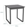 thumbnail image 2 of Gansett Reception Waiting Room Healthcare Steel End Table / Black Steel / Walnut, 2 of 5