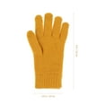 thumbnail image 5 of VERDANVERSE Knitted Mittens Knit Yellow 1 Pair, 5 of 8