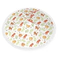 thumbnail image 2 of Christmas Tree Skirt, Painted Cute Cartoon Cat Christmas Tree Decorations Indoor, Tree Skirts Mat With Tassel Trim for Halloween New Year Holiday Christmas Party Decor 36 Inches, 2 of 7