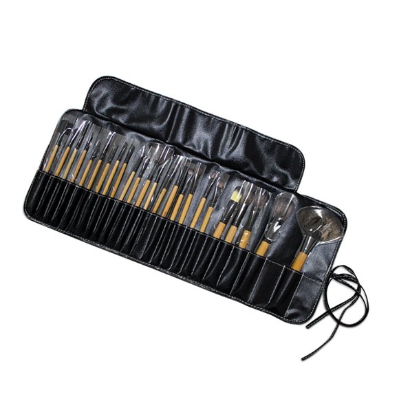 Phenofice 24pcs Makeup Brushes Set Bamboo Assorted Color for Women Professional Use