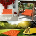 thumbnail image 6 of YLLN Outdoor Swing Cushions with Backrest, Waterproof Porch Swing Cushions Replacement, 4" Thicken Bench Cushion with Ties for Backyard Patio Lawn Garden, 60*40 in, 6 of 8
