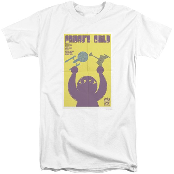 Star Trek Tos Episode 40 Adult Tall T-Shirt 18/1 T-Shirt White