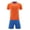 Orange, variant on Kids Soccer Jerseys Boys Girls Mesh Team Training School Uniforms 2PC Athletic Shirt and Shorts Set Football Jersey Outfit Purple-A