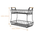 thumbnail image 2 of unbranded Canasta Para Y Verduras Con Doble Nivel Ideal Para Almacenamiento Y De Cocina, 2 of 8