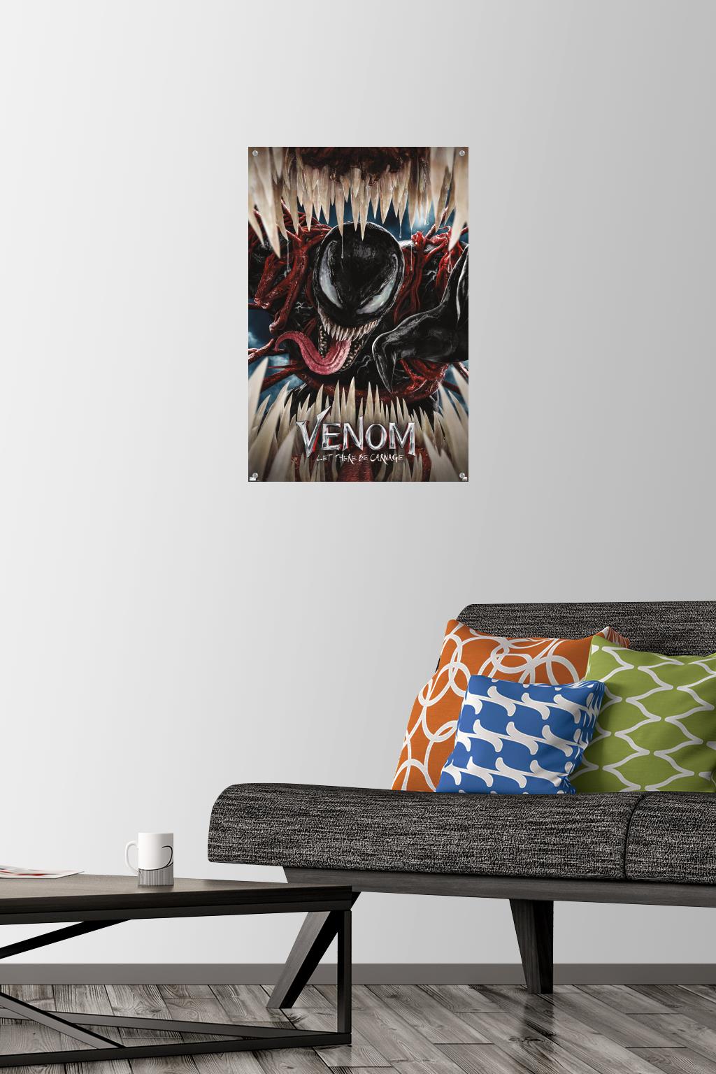 Marvel Venom: Let There be Carnage - Teaser Wall Poster with Push Pins, 14.725" x 22.375"