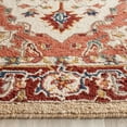 thumbnail image 3 of SAFAVIEH Chelsea Flowers Floral Wool Area Rug, Red/Ivory, 5'6" x 5'6" Round, 3 of 4