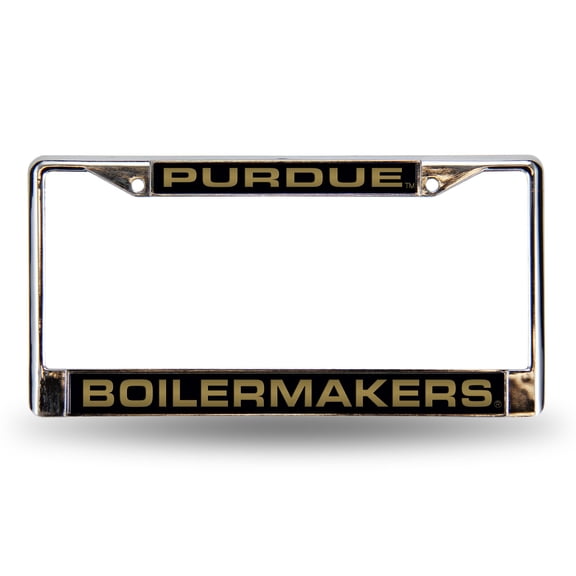 Purdue FCL Chrome Laser License Frame
