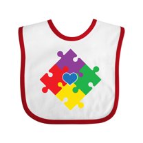 Inktastic Autism Awareness Month Puzzle Boys or Girls Baby Bib