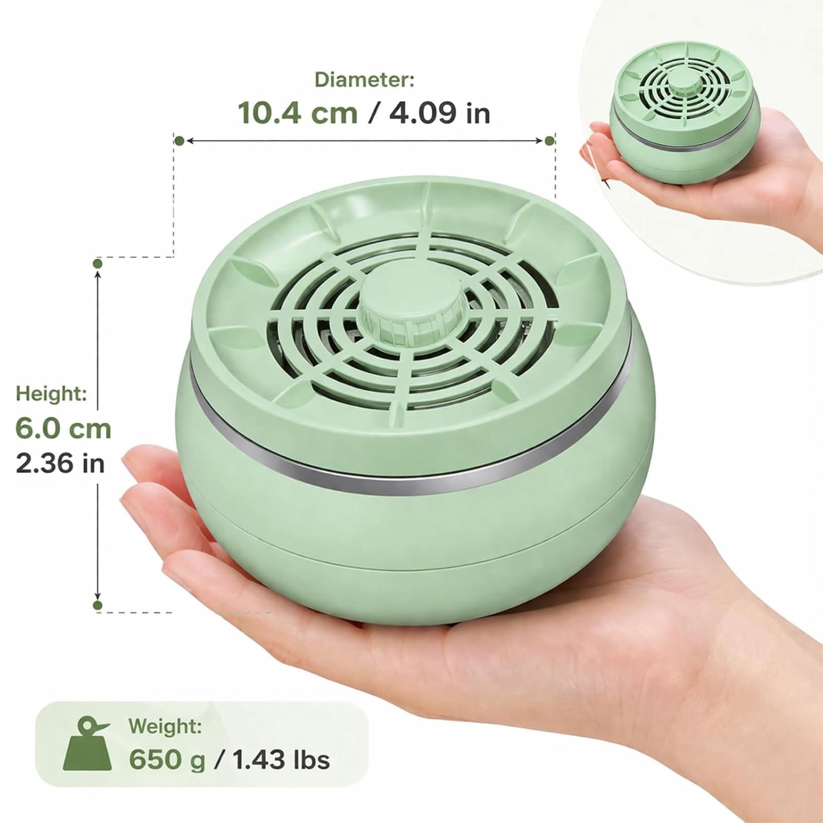 Fruit and Vegetable Washing Machine, Portable Produce Cleaner Device for Kitchen Sink, Water Electrolysis Tech for Veggies Meat Seafood Grains, IPX7 Waterproof Deep Wash