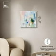 thumbnail image 4 of Verdant Breeze Over White Canvas Modern Colorful Art by Art Remedy, Gallery Wrapped, 20" x 20", 4 of 8