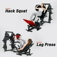 thumbnail image 6 of gymusclo 4 in 1 Leg Press Hack Squat Machine, Leg Exercise Machine with Linear Bearing for Home Gym, 45-Degree Lower Body Special with Weight Storage for Quads, Hamstring, Glutes, Calves, 6 of 8