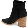 thumbnail image 2 of Dellytop Women's Elastic Ankle Boots Pointed Toe Chunky Stacked Mid Heel Booties Winter Shoes, 2 of 2