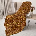 thumbnail image 3 of Gaeub Golden Glitter Print Flannel Throw Blanket, Home Fleece Throw Blanket for Couch or Bed,Decorative Blankets,Lightweight Fuzzy Flannel Blanket-60"x50", 3 of 6