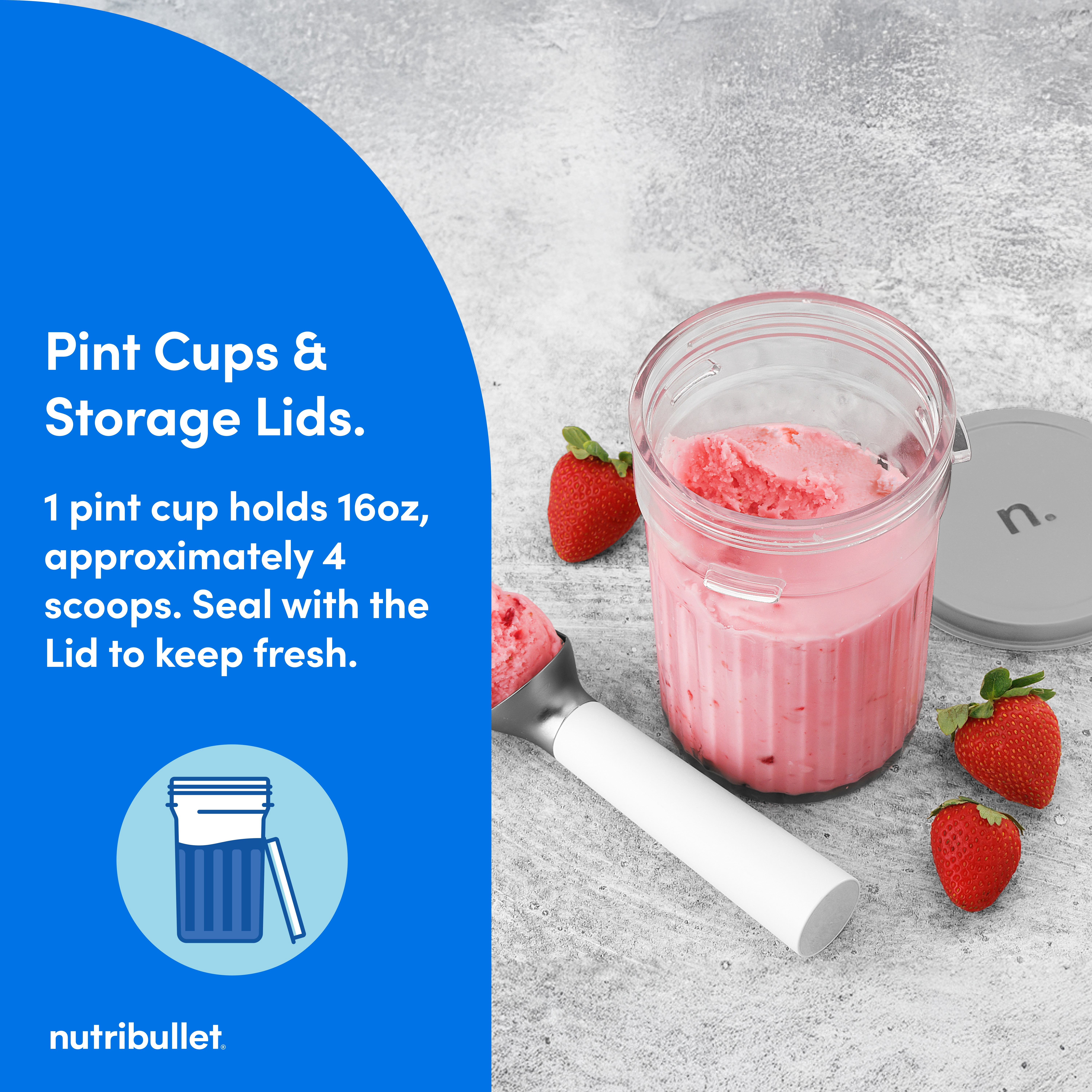 nutribullet Chill Ice Cream Maker Matte White