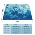 thumbnail image 4 of XMXT Throw Blanket, Blue Abstract Texture Machine Washable Blankets for Sofa, 40 x 30 inches Blue, 4 of 9