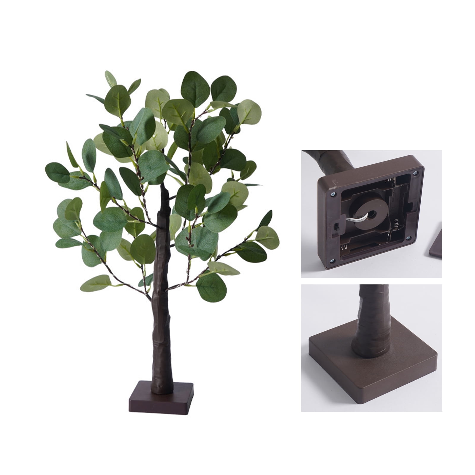 Small Christmas Tree for Table Trees Lamp with LED Lights Artificial