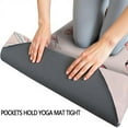 thumbnail image 3 of Pink Butterfly Pink Wings Pattern Hot Yoga Mat Towel Non Slip for Hot Yoga - Quick-Drying Yoga Mat Cover with 4 Corner Pockets with Travel Bag - Hot Yoga Towel Non Slip 70"x26", 3 of 6