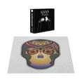 thumbnail image 4 of Ambesonne Tattoo Jigsaw Puzzle Durable Cardboard, Colored Flower Skull, 1000 pcs, Multicolor, 4 of 6