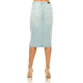 thumbnail image 2 of Fashion2Love Women's Juniors/Plus Size Calf - Length Stretch Denim Pencil Skirt, 2 of 3
