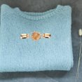 thumbnail image 2 of 2Pcs Antique Silver Flower Shape Shawl Collar Clasp For Gift Giving, 2 of 8