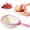 Pink, variant on Collapsible Silicone Colander Folding Handles Space Saving for Pasta Vegetables