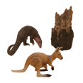 thumbnail image 1 of 2 Paquetes De Adornos De Estatuillas De Pintura Animal Decoraciones Escritorio hogar Para Gloria Figura de simulación de pangolín, 1 of 9