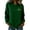 A35 Dark Green, variant on St Patricks Day Sweater Women Shamrock Irish Graphic Sweaters Loose Fit Crew Neck Long Sleeve Pullover Holiday Knitted Tops Green M