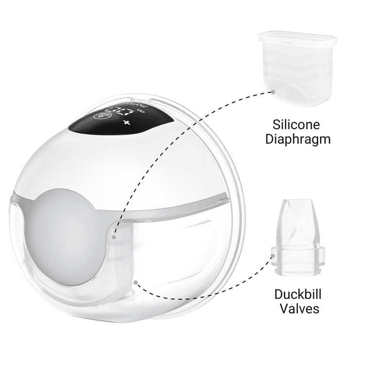 Momcozy Duckbill Valves & Silicone Diaphragm Compatible with Momcozy M1  Wearable Breastpump 2 Pieces Set 