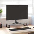thumbnail image 1 of vidaXL Monitor Stand Black 60x20x8 cm Tempered Glass and Metal, 1 of 5