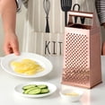 thumbnail image 4 of VERDANVERSE Rallador De Cocina Multifunción En Acero Inoxidable Color Rosa Dorado Con Ergonómico, 4 of 8