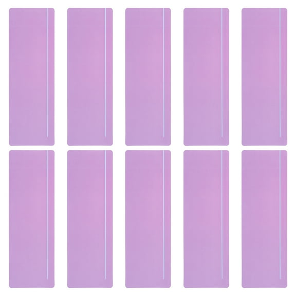 Uxcell 10 Pcs Guided Reading Strips 19cmx7cm Tracking Highlight Colored Overlay Bookmark Reduce Visual Stress with Line Purple