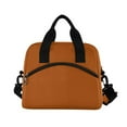 thumbnail image 3 of joogoo Brown Insulated Lunch Bags Reusable Cooler Box with Shoulder Strap, 3 of 6