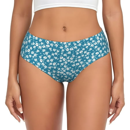 Womens Underwear - beautiful floral No Show Seamless Underwear for Women  Stretch Women s Panties  Hipster Soft Comfort Ladies Panties Bikini Underwear Briefs