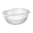 thumbnail image 3 of Colador de alimentos, colador de granos, colador de lavado, escurridor, grande, ligero, duradero, cesta de lavado de arroz para limpiar frutas, arroz, Blanco perfecl colador de arroz, 3 of 8