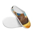 thumbnail image 3 of Daiia Sunglasses Beach Kittens Print Women’s Fuzzy Slippers Memory Foam Lightweight House Shoes Cozy Loafer Flannel House Shoes-40/41, 3 of 7