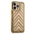thumbnail image 2 of ELEHOLD Plating Leather Case for iPhone 14 Pro Max 6.7inch Skin-Touch Anti-Scratch Shockproof Protective Case  - Gold, 2 of 7
