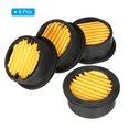 thumbnail image 3 of Filtro de compresor de aire Uxcell, paquete de 8, accesorios de compresor de aire de reducción de ruido, negro, amarillo, 3 of 5