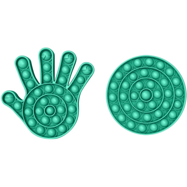 Push Pop Pop Fidget Toy Bubble Fidget Sensory Toy Squeeze Sensory Toy Autism Special Needs Stress Reliever Silicone Stress Reliever Toy For Adults Kids Dark Green Glove Circle Walmart Com Walmart Com