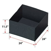 SUNNYOUTDOOR 24"x 24" Rectangle Planter Box Fabric Raised Garden Bed Herb Flower Vegetable Plants Bed(24"x 24")