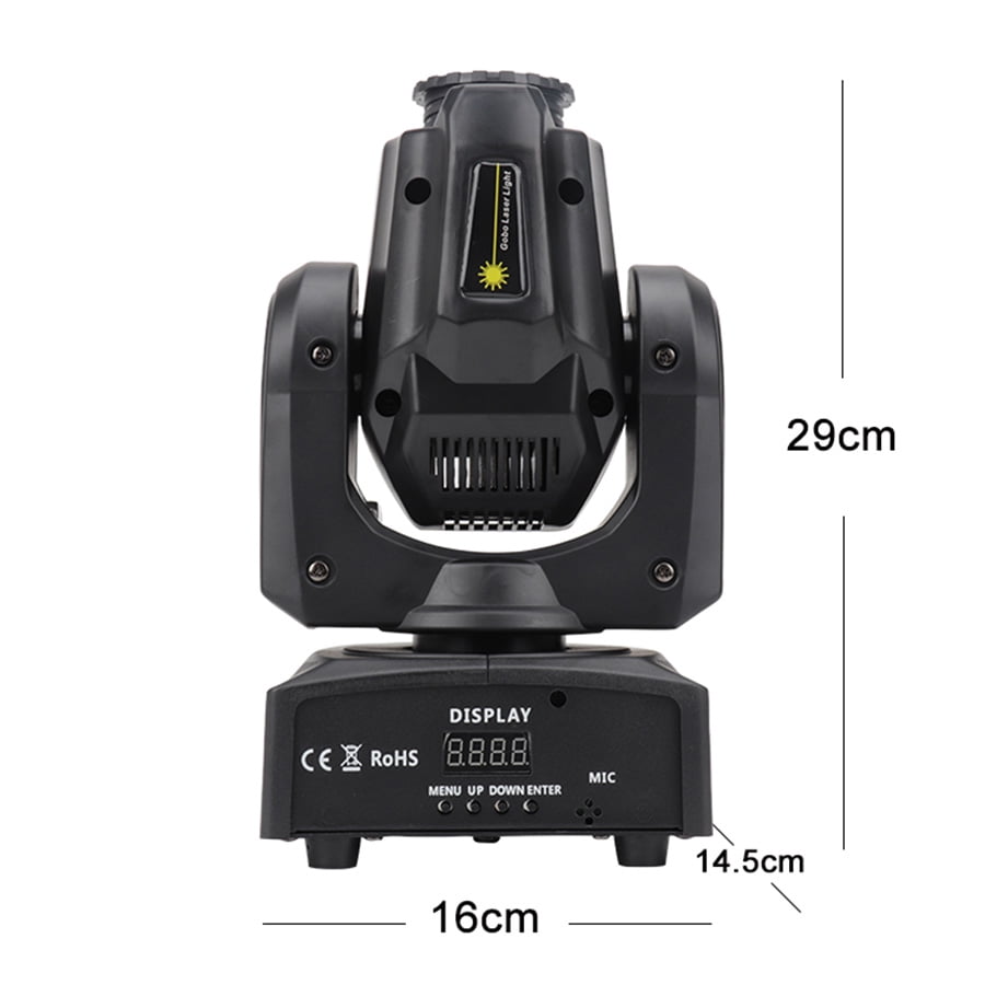 1Pcs New 30W Mini Spot Laser Light, Disco Dj Led Moving Head Beam Stage Lights For Party Christmas