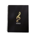 thumbnail image 1 of Mbxmh Dossier de Partitions A4 (20 Pages) B, Dossier de Partitions 20 Pages Dossier de Partitions 8.5X11 Pouces Sac de Rangement pour Documents en Papier Dossier en Plastique Vierge pour Concert et Chorale, 1 of 1