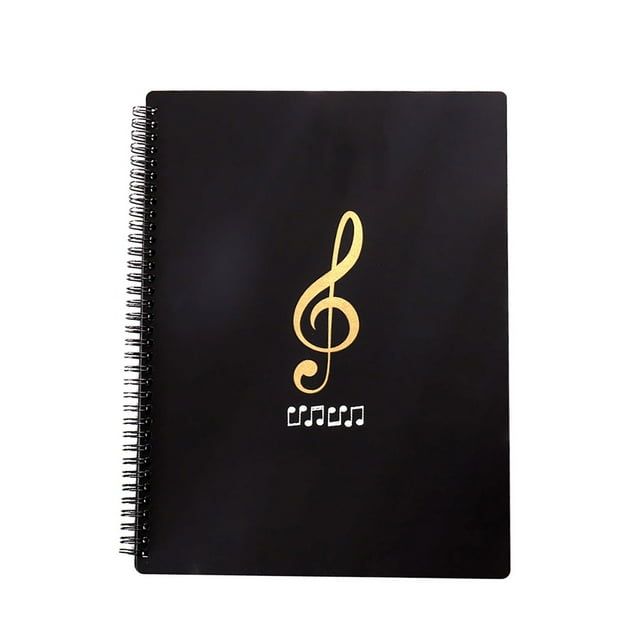 Mbxmh Dossier de Partitions A4 (20 Pages) B, Dossier de Partitions 20 Pages Dossier de Partitions 8.5X11 Pouces Sac de Rangement pour Documents en Papier Dossier en Plastique Vierge pour Concert et Chorale
