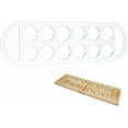 thumbnail image 2 of 12Pockets Mancala Board Template 15.7x4.7inch Clear Acrylic Stencil Woodworking Router Template Transparent Router Inlay Board for Afican Stone Game, 2 of 8