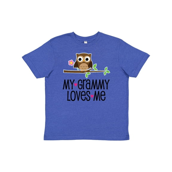 Inktastic Grammy Loves Me Grandchild Gift Youth T-Shirt