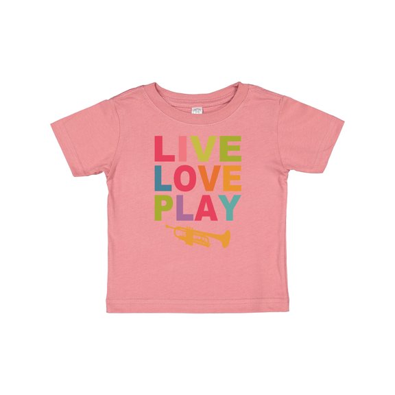 Inktastic Live Love Play the Trumpet Boys or Girls Baby T-Shirt