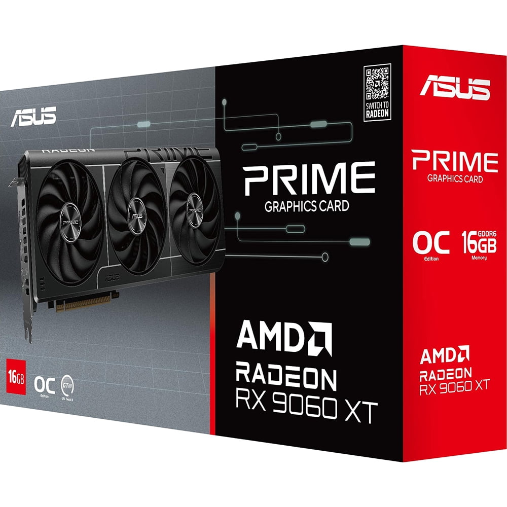 Asus AMD Radeon 9060 XT 16GB GDDR6 Graphic Card PRIMERX9060XTO16G